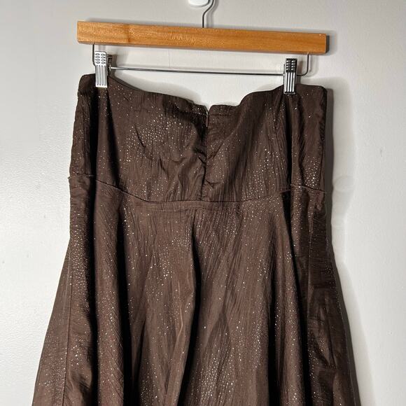 Y2K Women's Rampage Midi Skirt Asymmetrical Hem Size 7 Rhinestones Fairy Grunge - Picture 5 of 6